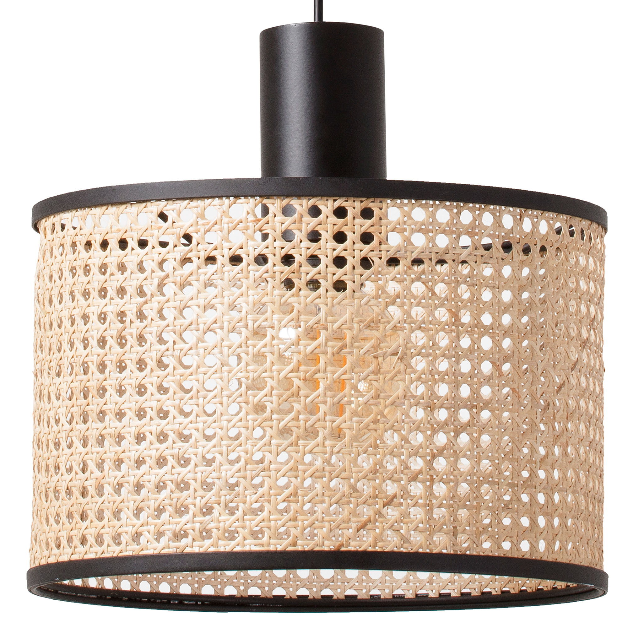 MAMBO 320 Black/rattan pendant simple lamp