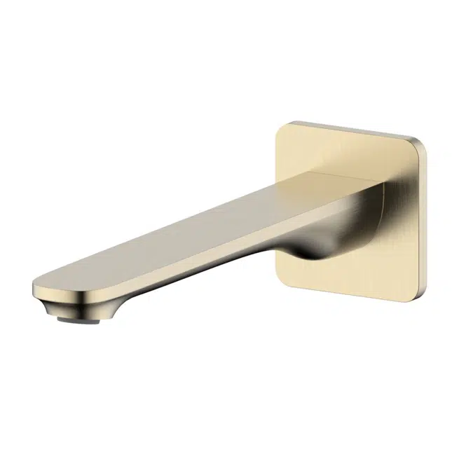 Mizu Silk Fırçalanmış Pirinç Duvar Lavabo/Küvet Çıkışı 220mm 9512494