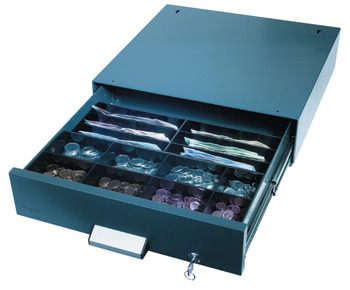Security alarm cash box, with key combination and alarm signal - 835.60.007