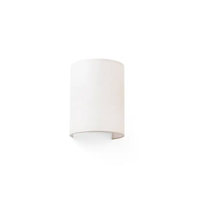 66407 - COTTON R Round Beige Wall Lamp Vertical 1L