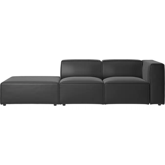 Carmo 2 Seater Sofa With Pouffe, Left 416-AU00