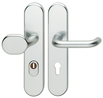 Security door handles, Aluminium, Hoppe, Paris - 904.85.361