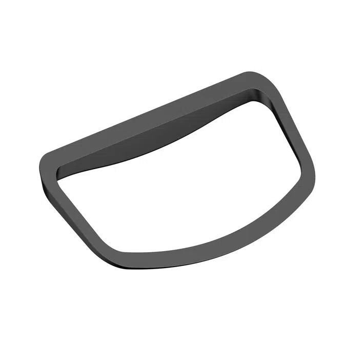 Mizu Silk Matte Black Guest Towel Ring 2263982