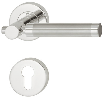 Door handle set, Stainless steel, Startec, model LDH 2191 Bicolor - 903.82.183