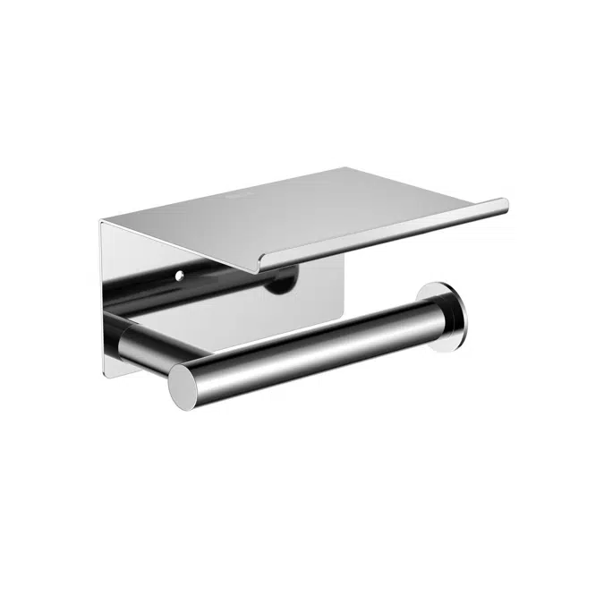Ona Chrome Toilet Roll Holder with Cover 15062