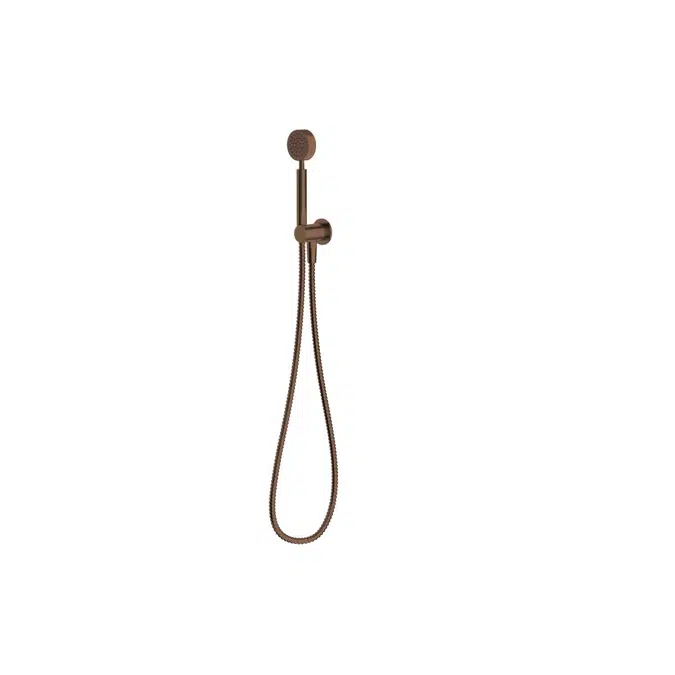 Milli Mood Edit Round Hand Shower with Fixed Bracket PVD Brushed Bronze 9511165