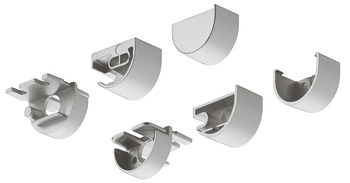 End caps, 5 sets of 6 pieces, forLoox profile 2194 - 833.74.877