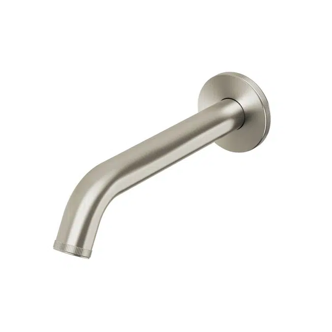 Milli Etch Brushed Nickel Wall Basin/Bath Outlet 200mm 21860