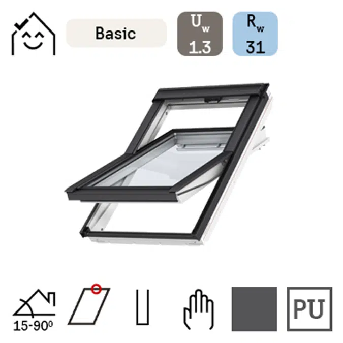 GLU 51 Ekonomik Poliüretan Çatı Penceresi