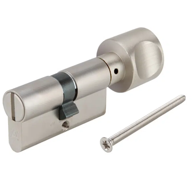 Yuvarlak Mandallı WC Tipi Çift Taraflı Kapı Kilidi Profil Silindiri