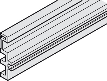 Spacer track for wall mounting combination track - 941.13.220