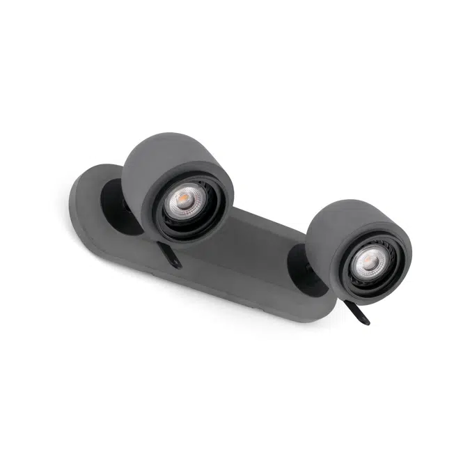 43501 - STONE 2L Taş Gri Duvar Lambası