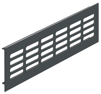 ventilation trims, square, aluminium, with ribbed flanges, slotted - 575.20.423