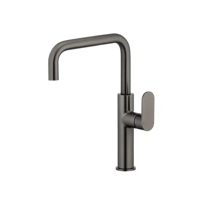 Mizu Soothe MK2 Fırçalanmış Gunmetal Gooseneck Lavabo Bataryası 2265238