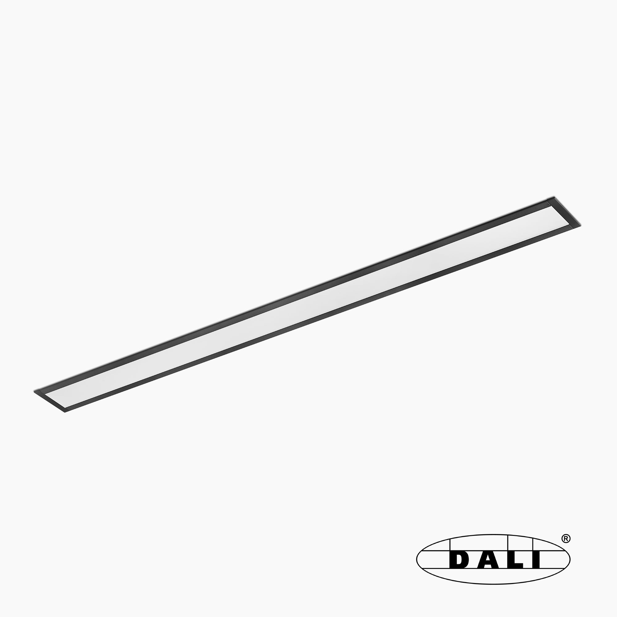VIA EVO recessed 580 25W 3000K siyah prismatic DALI