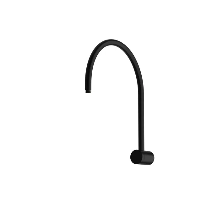 Milli Mood Edit Hi-Rise Shower Curved Arm Only PVD Matte Black 9511445