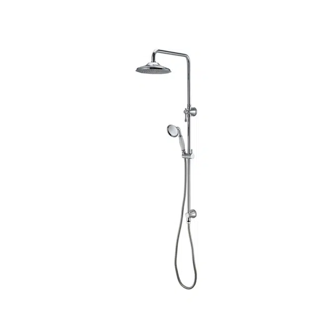 Kado Era Twin Rail Shower with Top Rail Water Inlet Lever Handle Chrome 4200483