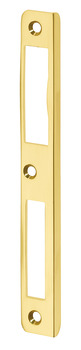 Angled striking plate, for rebated doors, for high bolt, 170 mm - 911.39.026