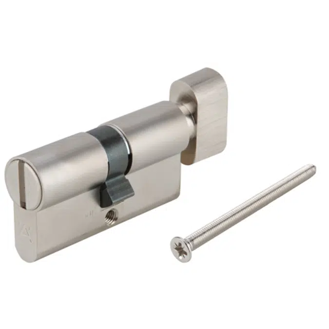 SA WC Double Profile Cylinder with Oval Thumbturn