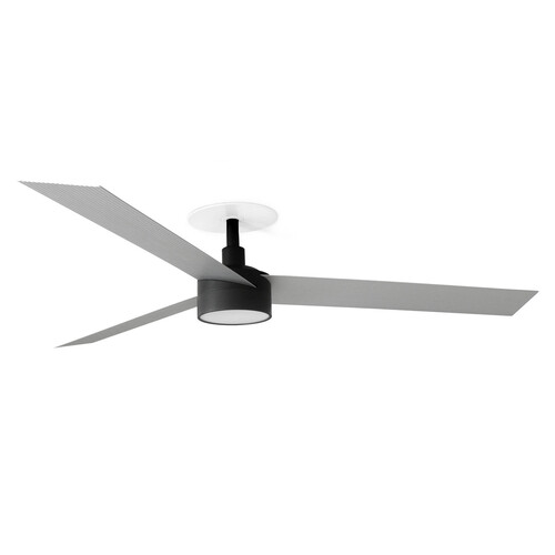 CRUISER RECESSED L LED Ceiling fan siyah/aluminium 20W SWT 0-10V/1-10V