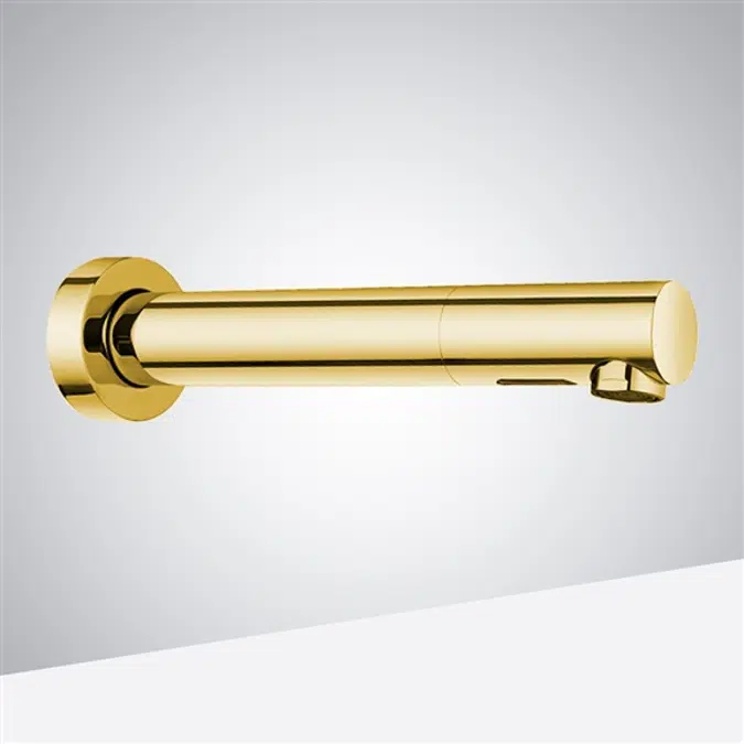Wall Mount Gold Touchless Basin Faucet
