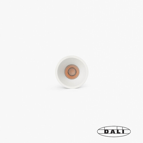 TULIPA SIM White recessed downlight IP65 10W 15° 3000K CRI90 DALI