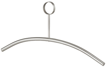 Coat hangers, stainless steel, closed eye, swivelling hook - 842.36.050