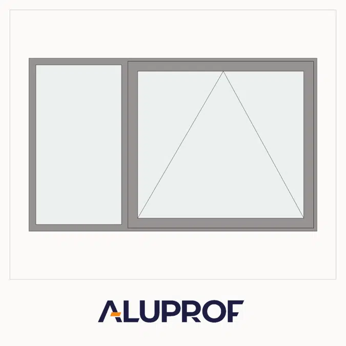 MB-86 Casement 2-sash Bottom-hung Fixed Window