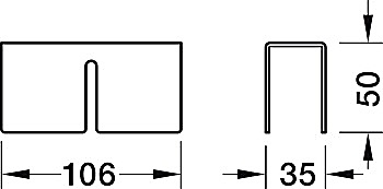 Side connector, Rossoacoustic Team Fitting series - 785.00.044