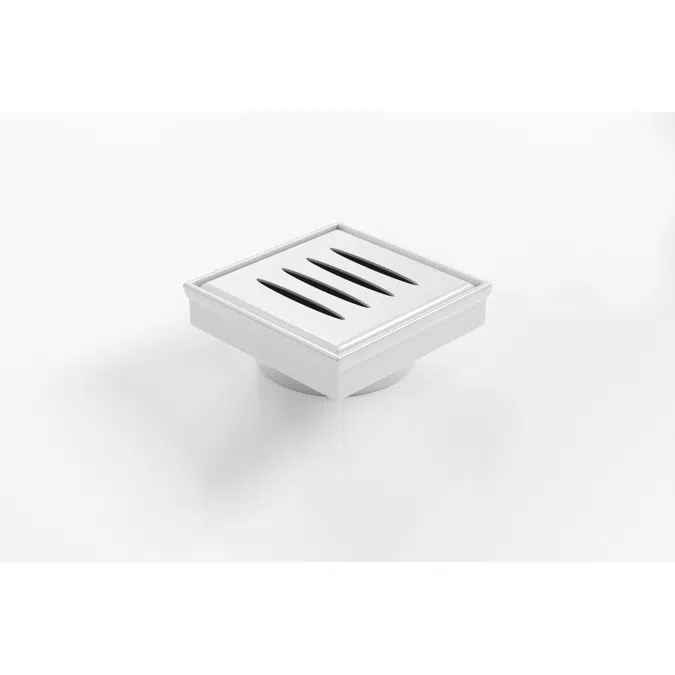 Kado Lux Oval Zemin Süzgeci 97mm DN80 Mat Beyaz 951045