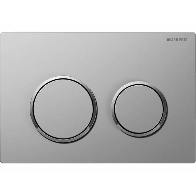 Omega 20 Satin Chrome Button Chrome Frame Dual Flush Plate 1818261