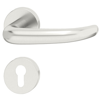 Door handle setStartec model PDH 5104, stainless steel, fire resistant door - 902.82.292