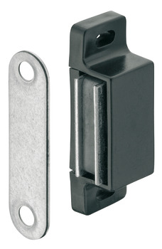Magnetic catch, for screw fixing, straight-edged - 246.29.301