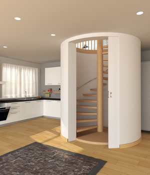 Sliding door fitting, Hawa Media 70, set - 942.17.000
