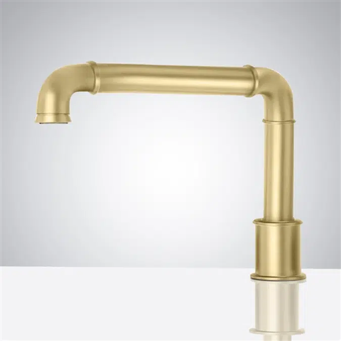 Brushed Gold Touchless Basin Faucet