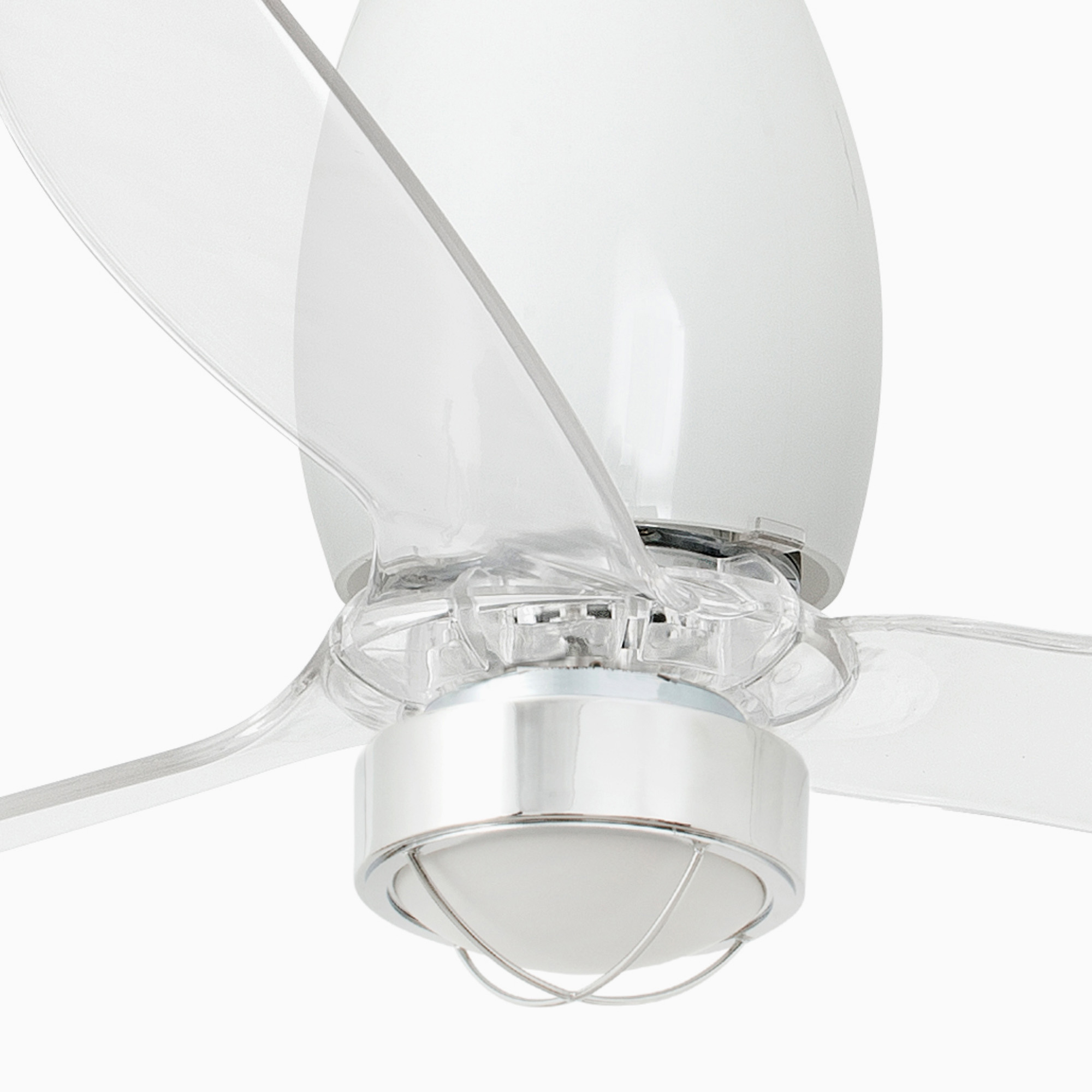 ETERFAN M LED Shiny beyaz/transparent fan 3000K