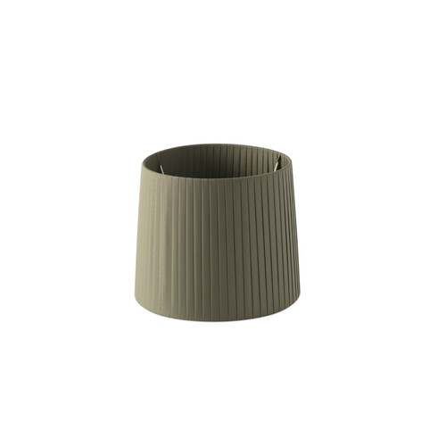 Olive green ribbon textile shade ø250×200