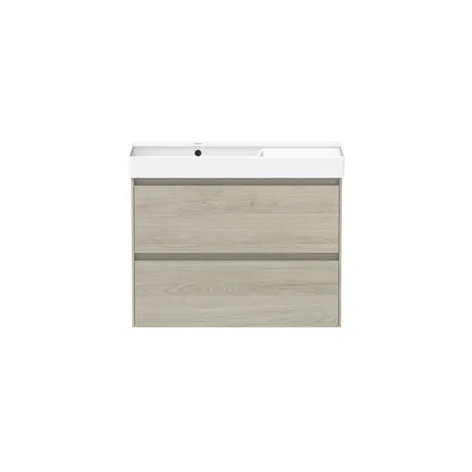 Ona Light Oak Twin Left Hand Bowl Vanity 800mm 21202