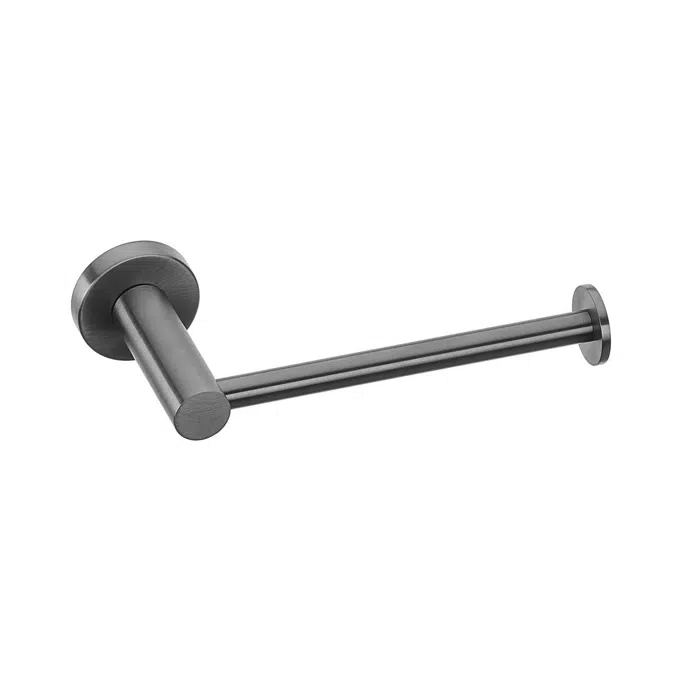 Drift Brushed Gunmetal Straight Toilet Roll Holder 2217446