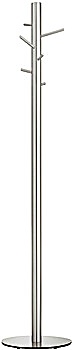 Freestanding coat stand, Stainless steel, with 6 hooks - 844.16.020