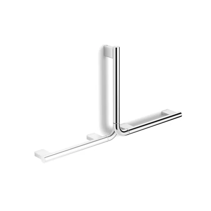 Mizu Drift Chrome 90 Degree Angled Grab Rail 300 x 400mm 2265148