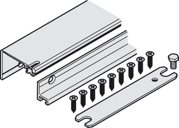 Connector connecting profile, Hawa Concepta 40, set - 408.30.534