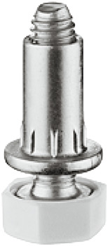 Adjusting screw, Round, With M6 Sleeve - 637.04.701