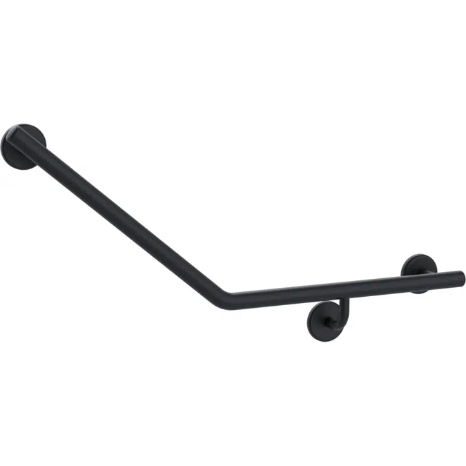 Mizu Drift 450x450x40 Right Hand Toilet Grab Rail Matte Black 2266523
