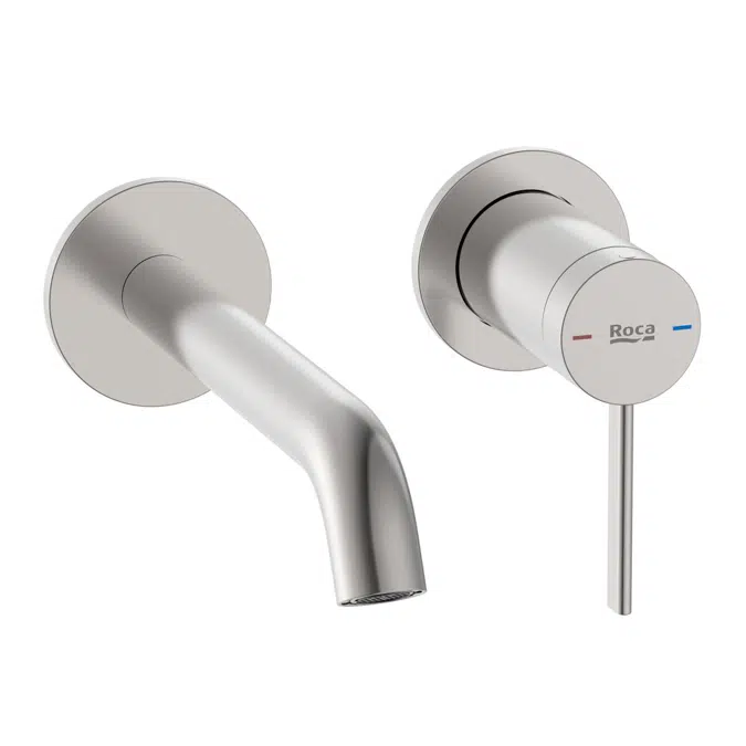 Ona Fırçalanmış Nikel Duvar Lavabo/Banyo Batarya Seti 2266894