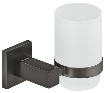 Glass clamp, With satin frosted glass, square - 980.60.653