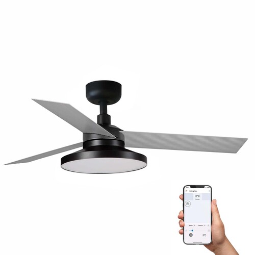 CRUISER TAK S siyah/aluminium fan 3000K TUYA