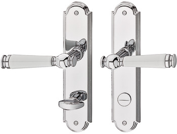 Door handle set, brass, Jatec, Sanssouci S 949/990 - 900.93.214