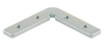 Corner connector, with 4 mounting holes - 260.19.970