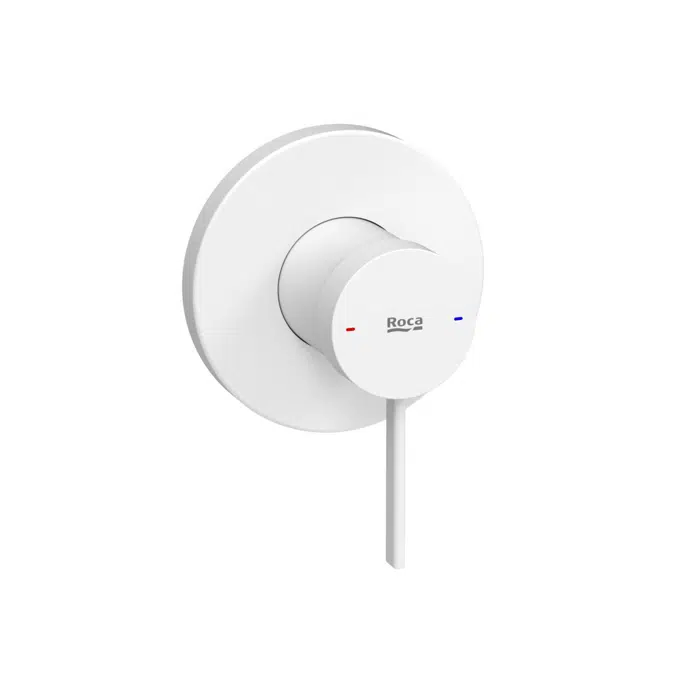 Ona Matte White Shower Mixer Tap 13694